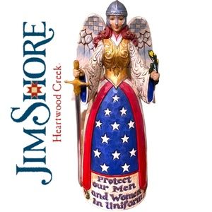 Jim Shore Heartwood Creek Military Angel Protect Those Who Sacrifice Serve.
